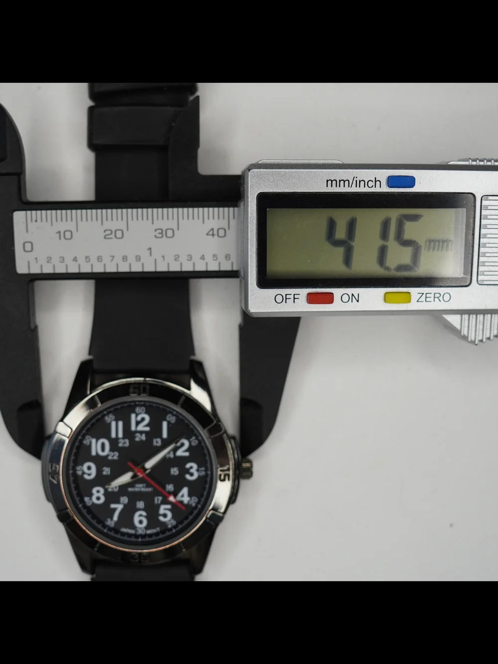 FMD Men's Quartz Watch Black Dial 100FT Water Resistant Japan Movt Black Band